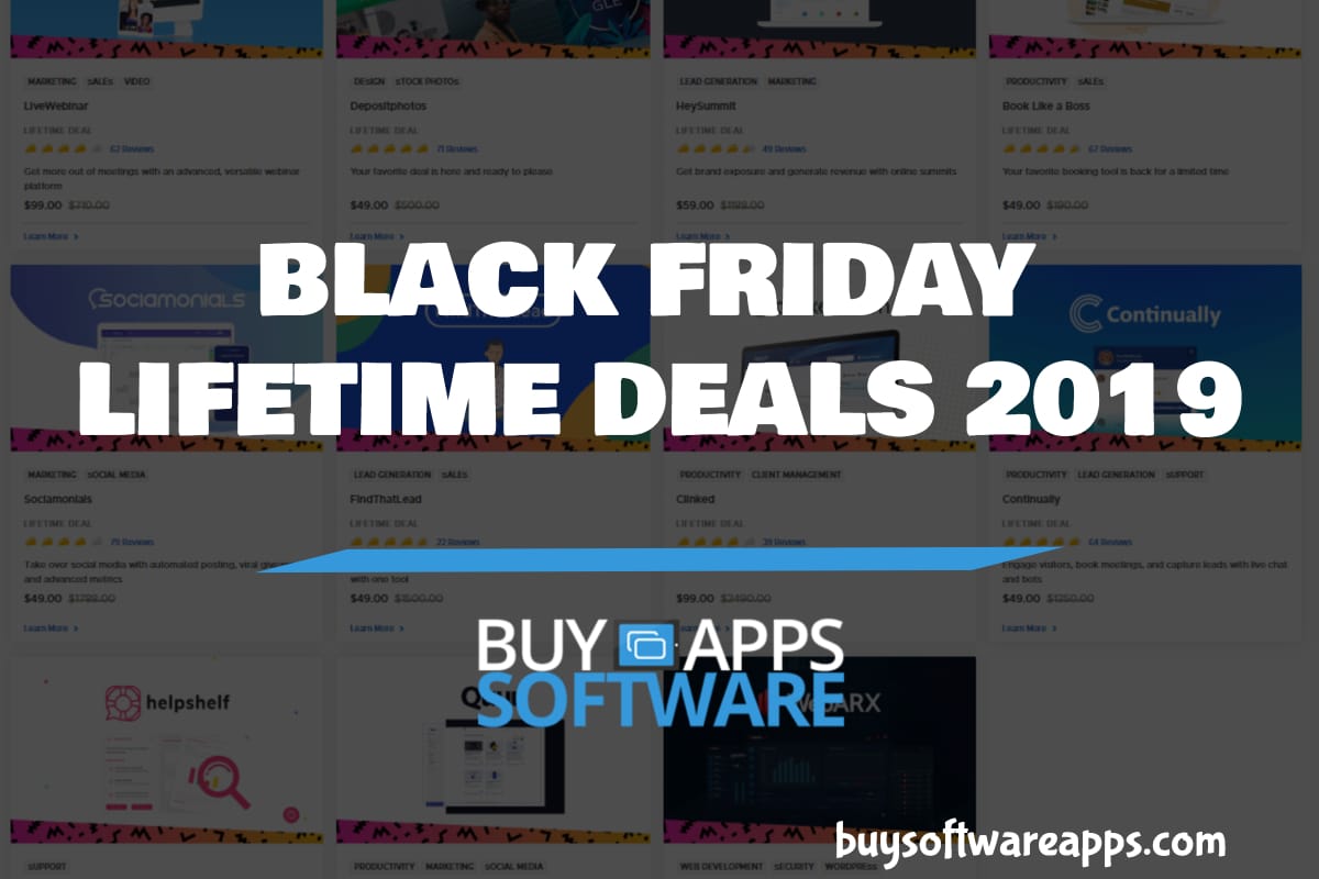 Buy Software Apps - Black Friday Lifetime Deals 2019