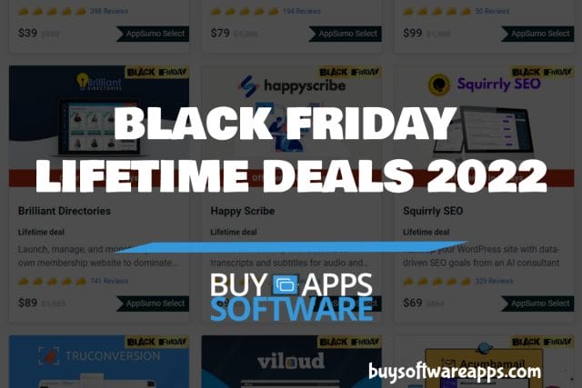 Buy Software Apps Black Friday Lifetime Deals 2022 header