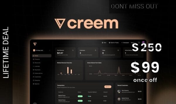 Buy Software Apps - Creem Lifetime Deal