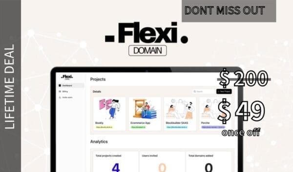 Buy Software Apps - Flexi Domain Lifetime Deal