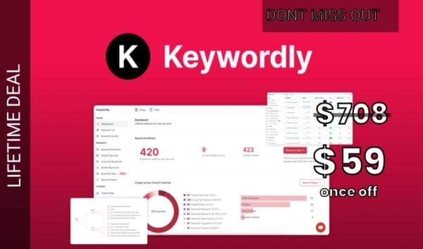 Buy Software Apps - Keywordly Lifetime Deal