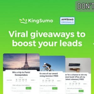 Buy Software Apps KingSumo Lifetime Deal header