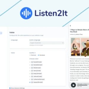 Buy Software Apps Listen2It Lifetime Deal header