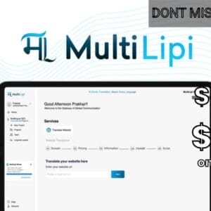 Buy Software Apps - MultiLipi Lifetime Deal