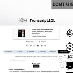 Buy Software Apps - Transcript.LOL Lifetime Deal