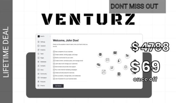 Buy Software Apps - Venturz Lifetime Deal