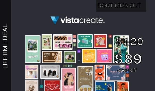 Buy Software Apps - VistaCreate Lifetime Deal