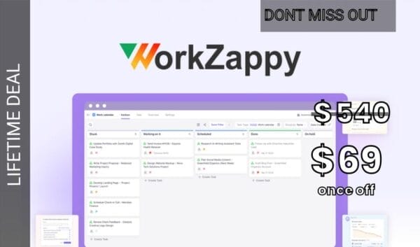 Buy Software Apps - WorkZappy Lifetime Deal
