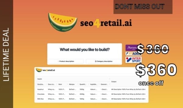 Buy Software Apps - seo4retail Lifetime Deal